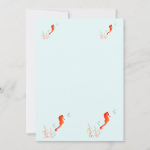 Aquarell-Seepferdchen-Tasse – Süße Meeres-Tier-Tas Einladung