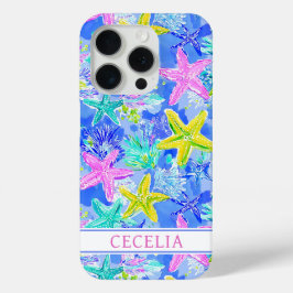 Aquarell-Seestern-Monogramm Case-Mate iPhone Hülle