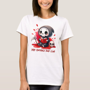 Aquarell Sensenmann Bücherliebhaber T-Shirt