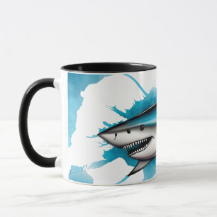 Aquarell-Serie: Hai Tasse