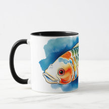 Aquarell-Serie: Koi-Fische