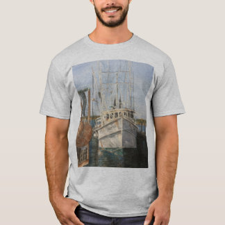 Aquarell Shrimpenboot Küstenfischerei T - Shirt