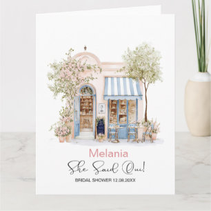 Aquarell Sie sagte Oui  Brautparty Karte