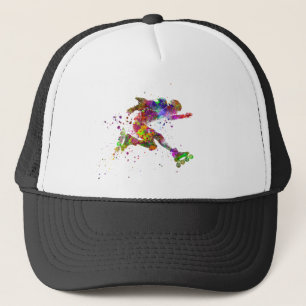 Aquarell-Skater Truckerkappe