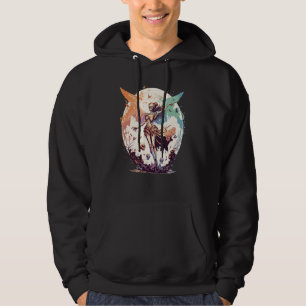 Aquarell-Skelett-Fee-Gotisch-Fairycore-Grunge Hoodie