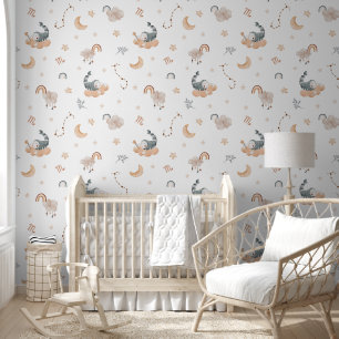 Aquarell-Skorpion-Zodiac-Kinderzimmer Tapete