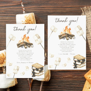 Aquarell S'mores Baby Shower Danke