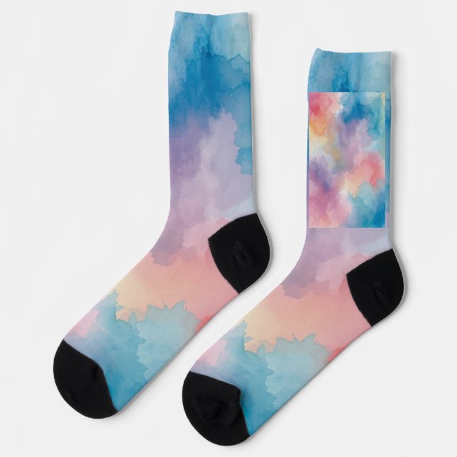 Aquarell  socken (Linkes Detail)
