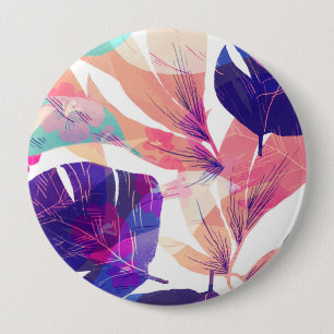 Aquarell Sommer-Blume 2 Button