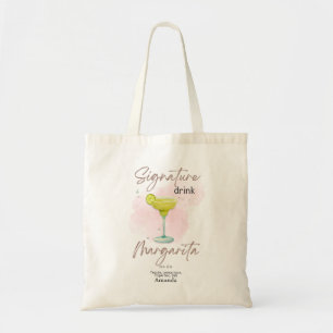 Aquarell-Sommer-Cocktail Tragetasche