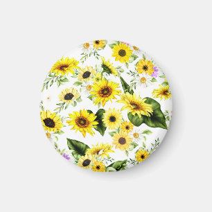Aquarell Sonnenblume 7 Magnet