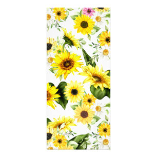 Aquarell Sonnenblume 7 Werbekarte