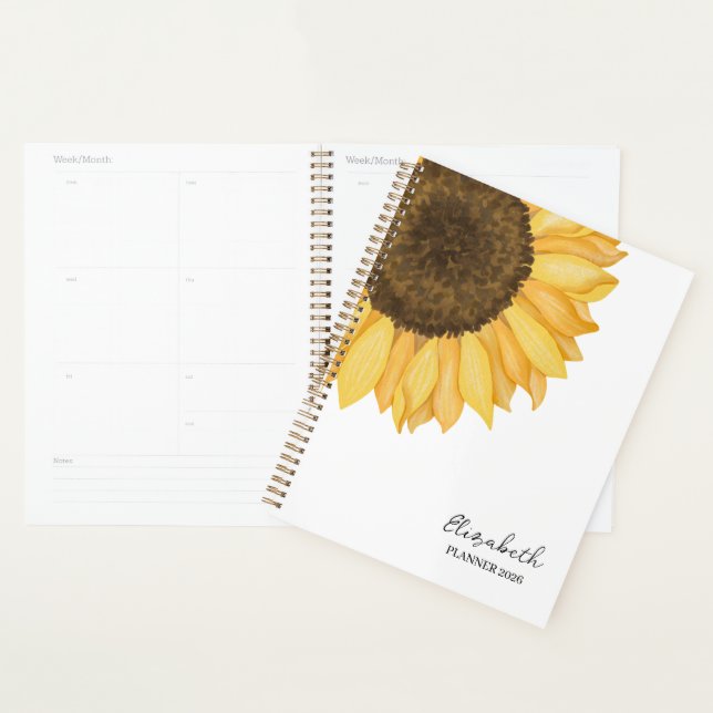 Aquarell-Sonnenblume  Planer (Anzeige)