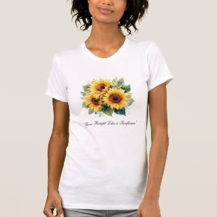 Aquarell-Sonnenblume T-Shirt