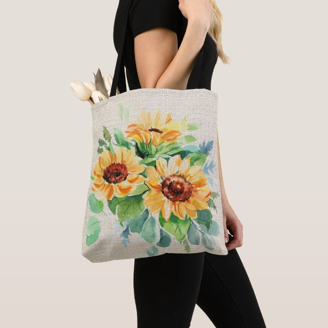 Aquarell-Sonnenblumen (Von Nahem)