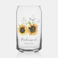 Aquarell-Sonnenblumen-Blumen-Hochzeit-Brautjungfer
