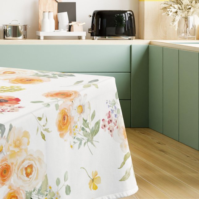 Aquarell-Sonnenblumen-Blumenmuster Tischdecke (Von Creator hochgeladen)