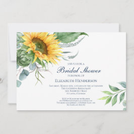 Aquarell Sonnenblumen Brautparty Einladung