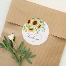 Aquarell-Sonnenblumen-Brautparty