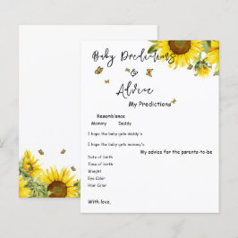 Aquarell Sonnenblumen & Butterfly Baby Duschgame