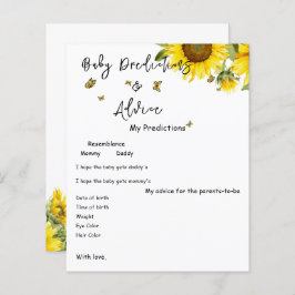 Aquarell Sonnenblumen & Butterfly Baby Duschgame