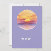 Aquarell-Sonnenuntergang-Ozean-Horizont-Ästhetik-R