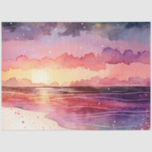Aquarell-Sonnenuntergangs-Serie Design 13