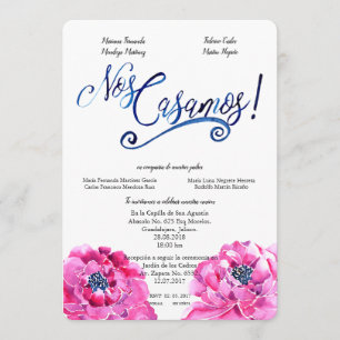 Aquarell SPANISCHE WEDDIN Nr. CASAMOS EINLADUNG