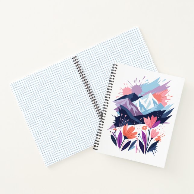 Aquarell-Spiralblock Notizbuch (Innenseite)