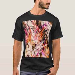 Aquarell-Splash, vintage abstraktes Hintergrundbil T-Shirt