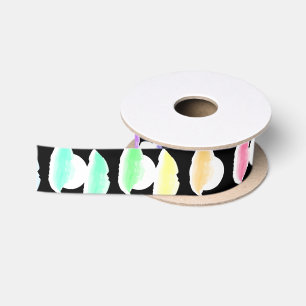 Aquarell-Spritzen! Satinband