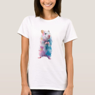 Aquarell-Spritzer-Pastell-Galaxie-Hamster-Frauen T-Shirt