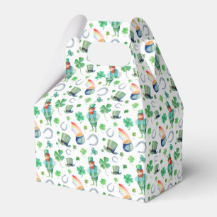 Aquarell-St Patrick Tagesmuster Geschenkschachtel