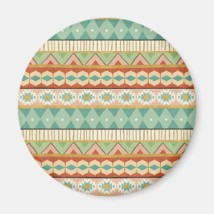 Aquarell-Stammes- Muster SüdwestGeo-Schritt-  Magnet