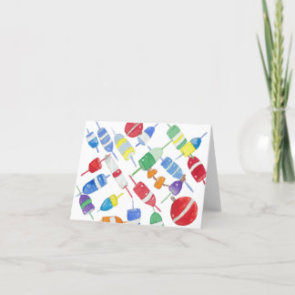 Aquarell, stationäre Bojen Dankeskarte