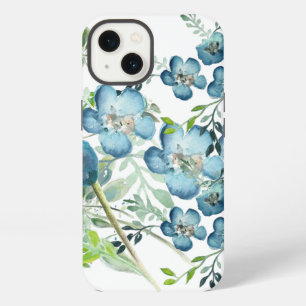 Aquarell Stilvoll Elegante Blumen Florale Grünpfla iPhone 13 Hülle