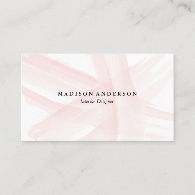 Aquarell streicht | Visitenkarten Visitenkarte (Vorderseite)