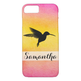 Aquarell-strukturierter Kolibri Colibr Iphone Fall Case-Mate iPhone Hülle