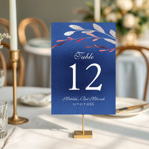 Aquarell Sukkulente Florale Botanische Bat Mitzwa Tischnummer