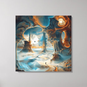 Aquarell-Surrealismus-Leinwandkunst Leinwanddruck