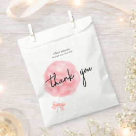 Aquarell Sweet Bow Cotton Candy Baby Dusche Geschenktütchen