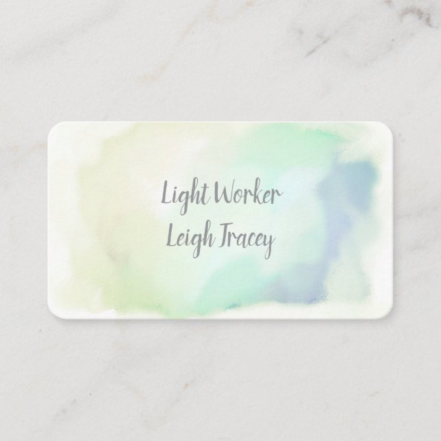 Aquarell, Swirl Classic Business Cards Visitenkarte (Vorderseite)