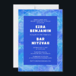 Aquarell Swirl Star Custom FOTO Bar Bat Mitzvah Einladung<br><div class="desc">Perfekte Karte, um eine Fledermausmitzvah, Bar mitzvah oder andere jüdische Feier anzukündigen! Handgemachte Kunst für Sie. Vollständig anpassbar! Klicken Sie oben auf "Personalisieren", um den Text zu bearbeiten und Ihr eigenes Foto auf der Rückseite hinzuzufügen. Klicken Sie auf "Bearbeiten mit dem Design-Tool", um die Schriftart, Farben und Platzierungen anzupassen und...</div>