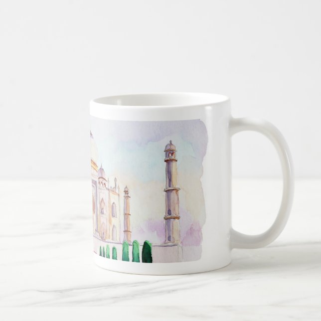 Aquarell Taj Mahal Kaffeetasse (Rechts)