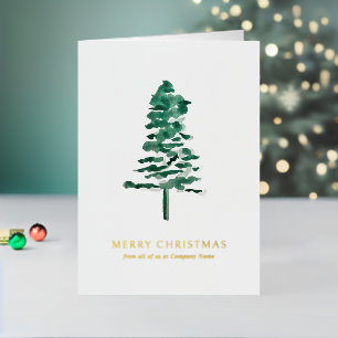Aquarell-Tannenbaum-Foto-Geschäft Weihnachten