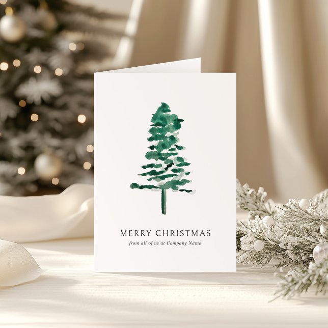 Aquarell-Tannenbaum-Foto-Geschäft Weihnachten (Von Creator hochgeladen)