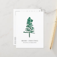 Aquarell-Tannenbaum-Foto-Geschäft Weihnachten