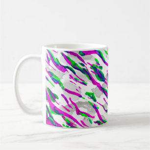 Aquarell-Tarnmuster-Design. Abstrakte Safari-Kache Kaffeetasse