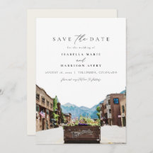 Aquarell Telluride Colorado Save the Date