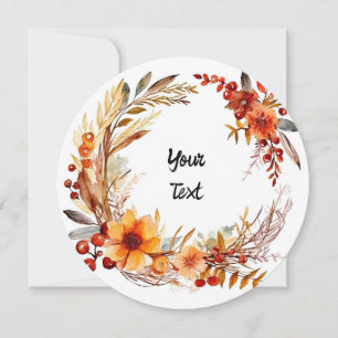 Aquarell Thanksgiving-Rahmen Feiertagskarte